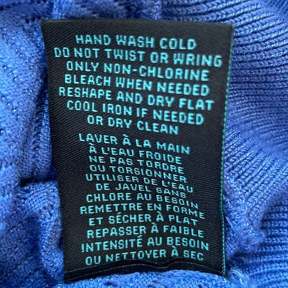 Faith & Zoe. Stitch fix Blue Daphne Surplice Sweater. Size XXL. Faux Wrap. NWT. - Picture 11 of 11